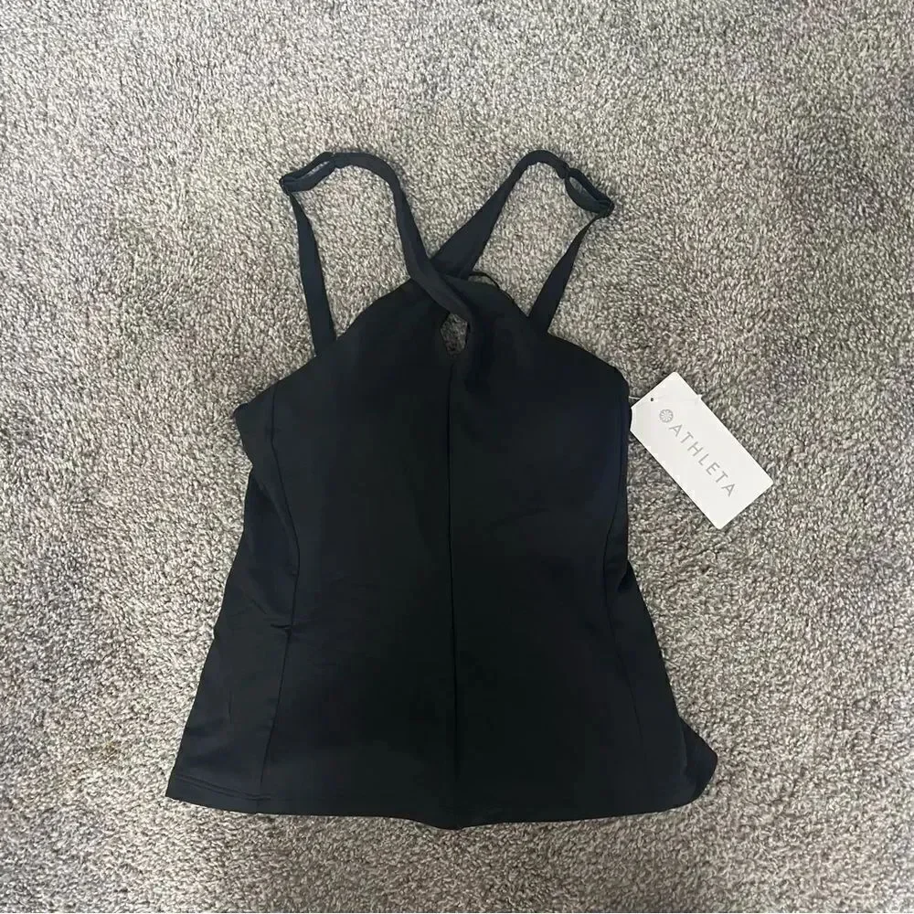 Athleta Crossed Tankini Top